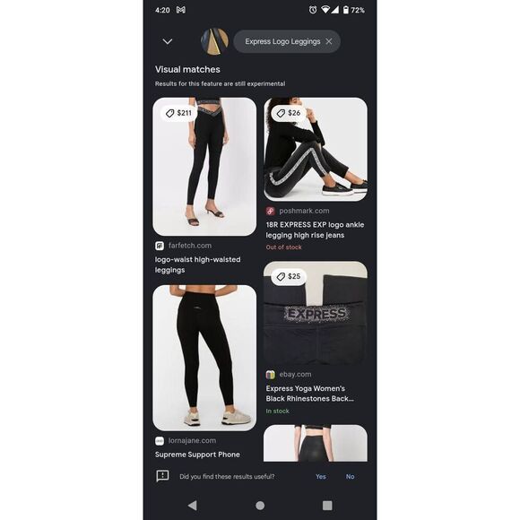 Express brand High Rise Ankle Leggings - Size: 00R/00R  (0709) - Picture 9 of 9